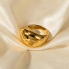 Gouden Minimalistische Ring van Roestvrij Staal