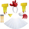 Carnavals Kip Kostuum | Complete 8‑Delige Schattige Chicken Look