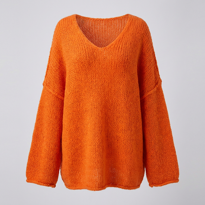 Elegante V‑Hals Trui voor Dames