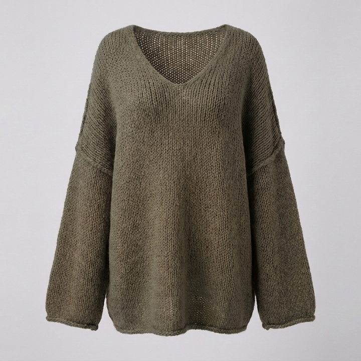 Elegante V‑Hals Trui voor Dames