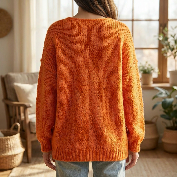 Elegante V‑Hals Trui voor Dames