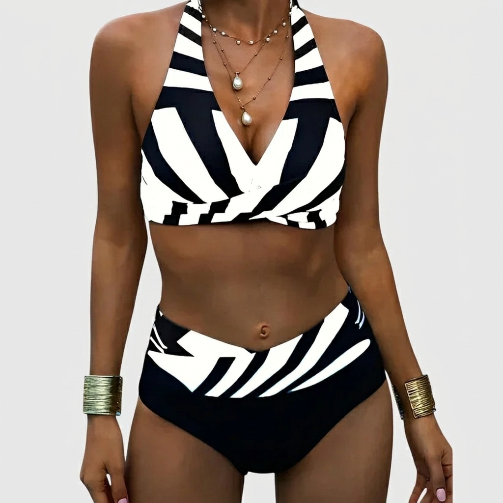 Dames Bikini Set met Halternek