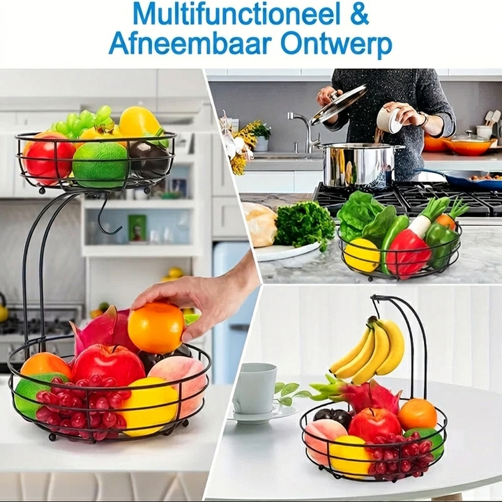 2-Laags Ovale Fruitmand