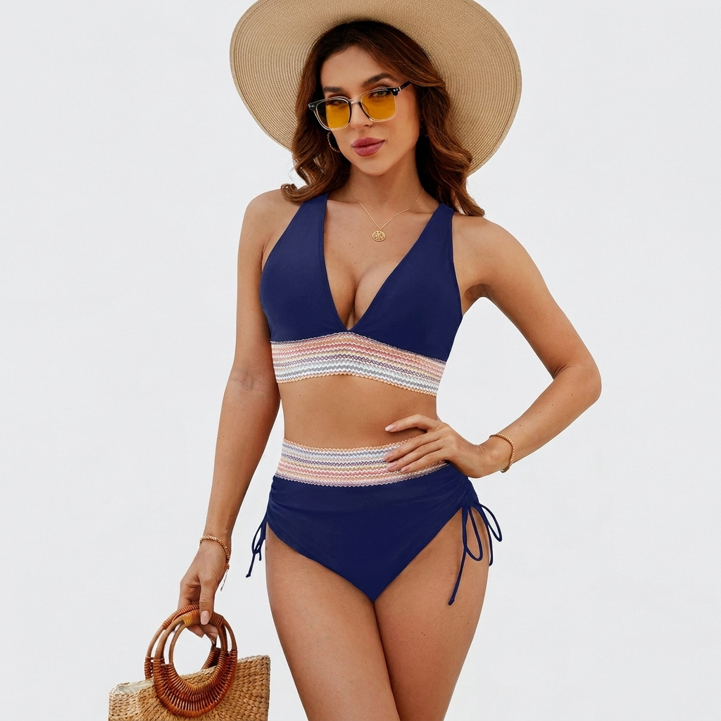 Dames Bikini Set met Hoge Taille