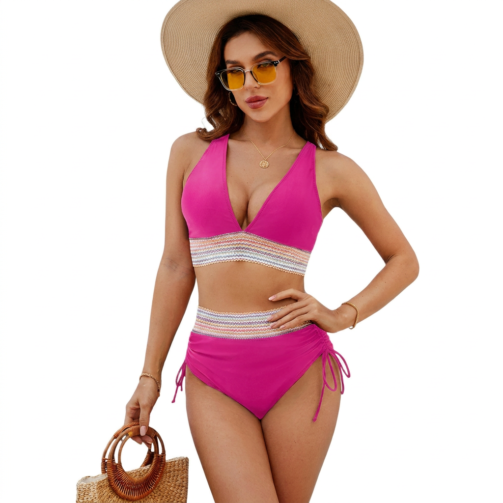 Dames Bikini Set met Hoge Taille