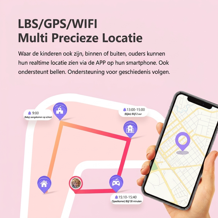 Kinderhorloge met GPS‑Tracking