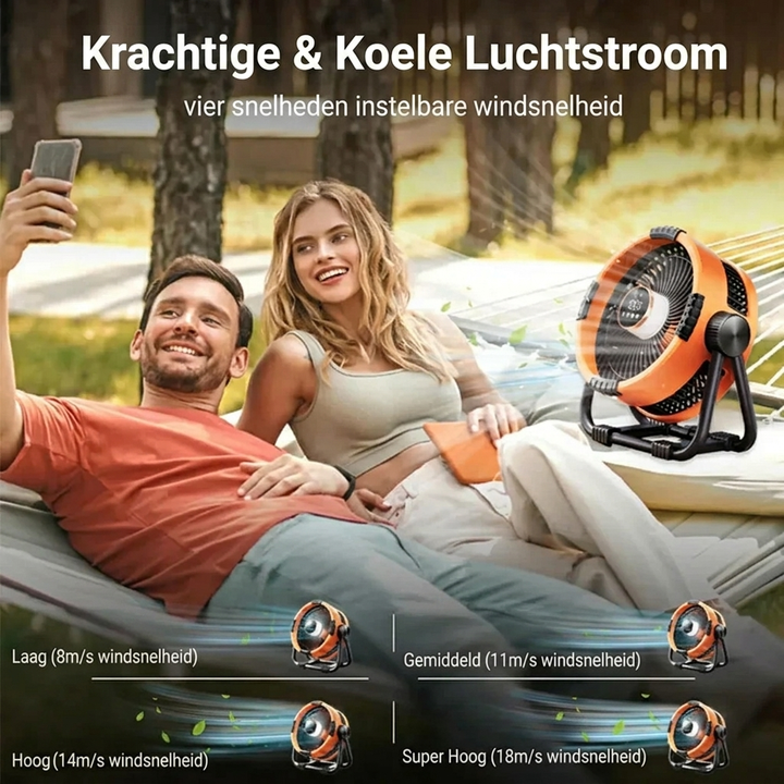Krachtige ventilator - voor buiten en binnen