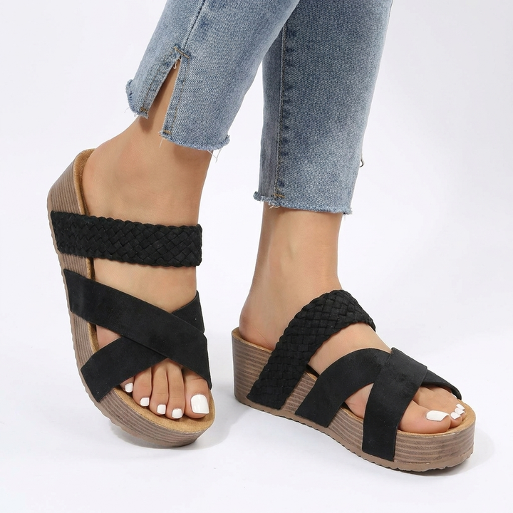 Vrouwen platformsandalen grote maten vrijetijd