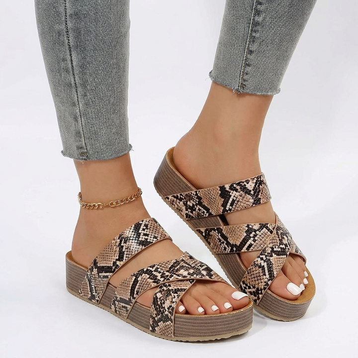 Vrouwen platformsandalen grote maten vrijetijd