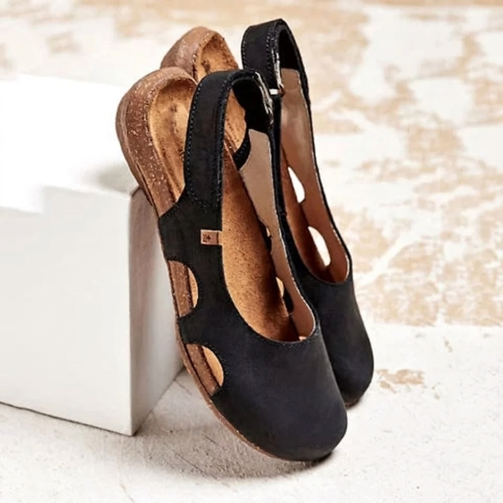 Casual platte sandalen voor dames met hielbandje
