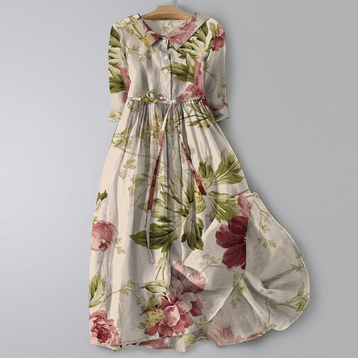 Maxi-jurk met bloemenprint in bohemian stijl
