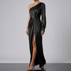 One-Shoulder Avondjurk Asymmetrisch