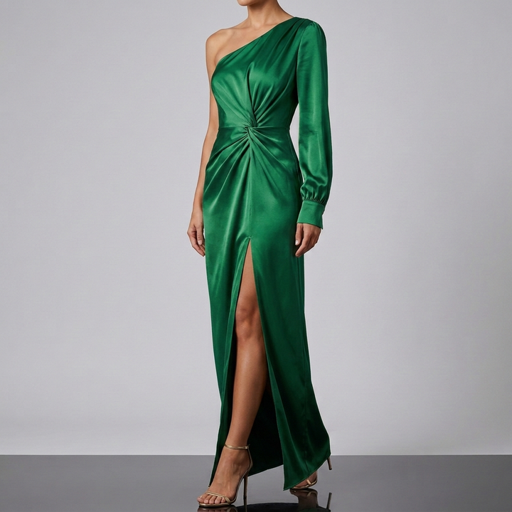 One-Shoulder Avondjurk Asymmetrisch