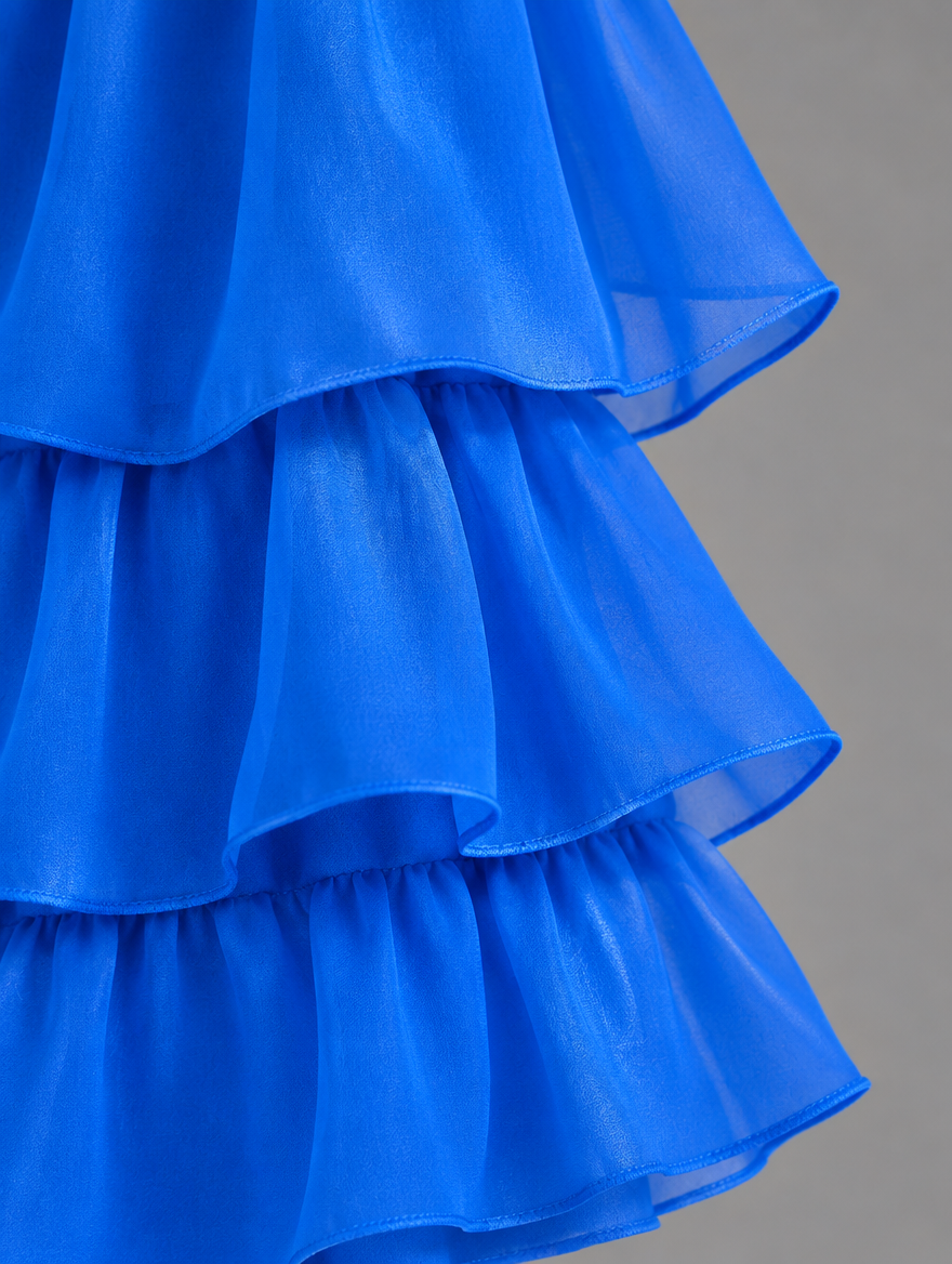 Elegante, vloeiende maxi-jurk