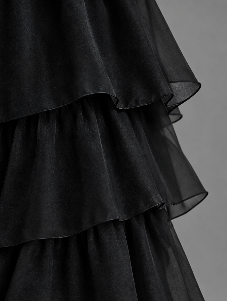 Elegante, vloeiende maxi-jurk