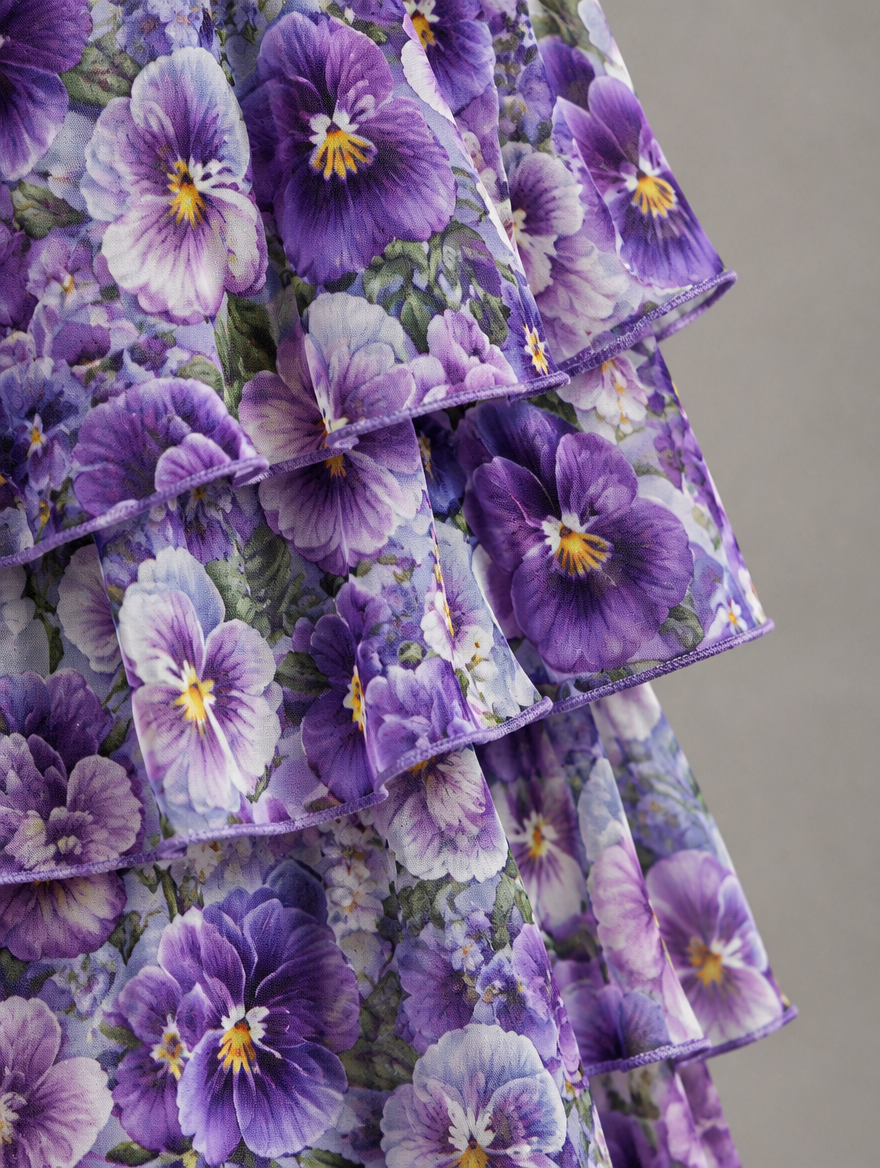 Elegante, vloeiende maxi-jurk