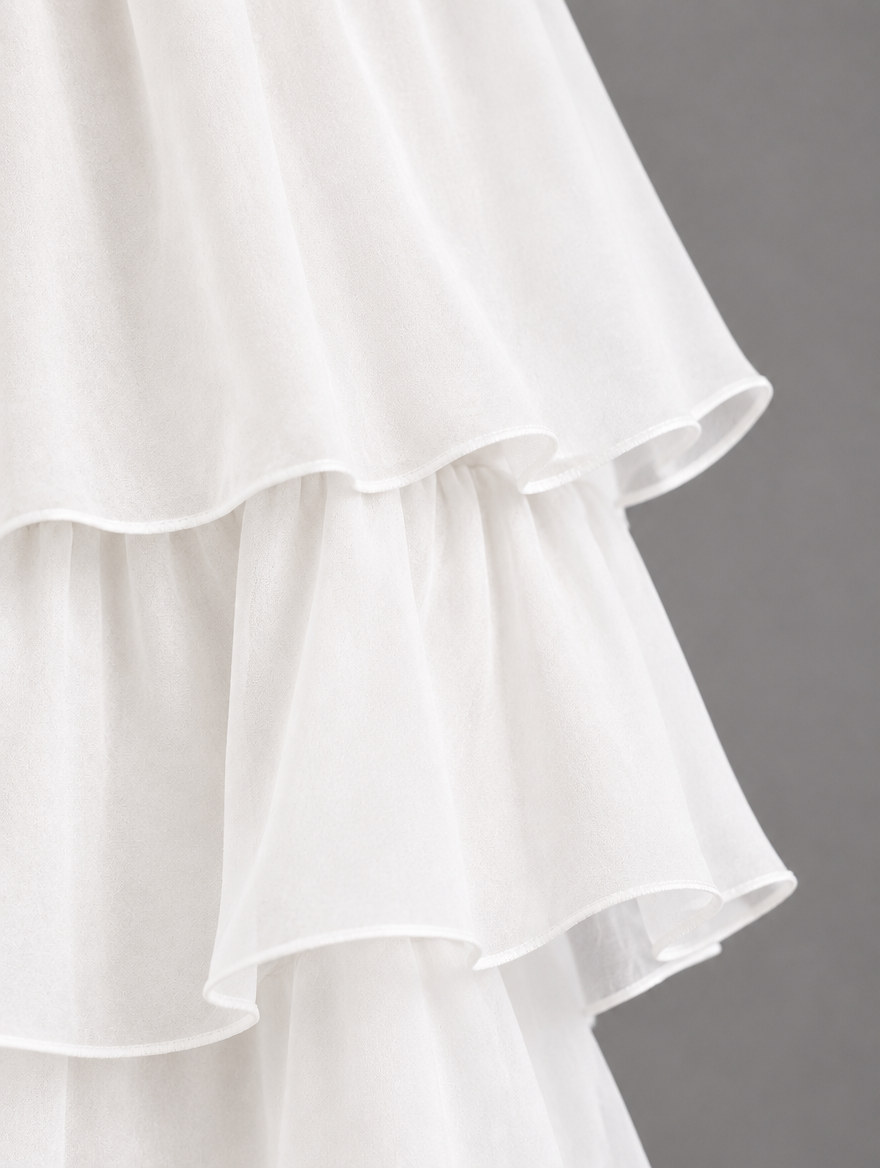 Elegante, vloeiende maxi-jurk