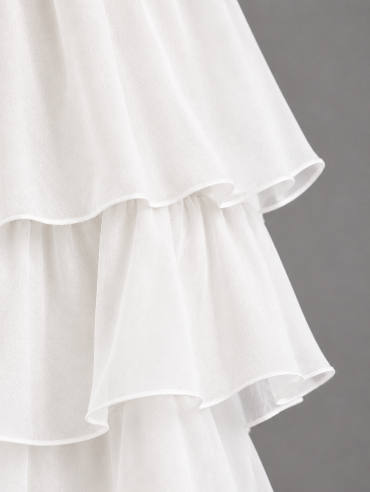 Elegante, vloeiende maxi-jurk