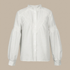 Casual Blouse met Ruches en Textuur