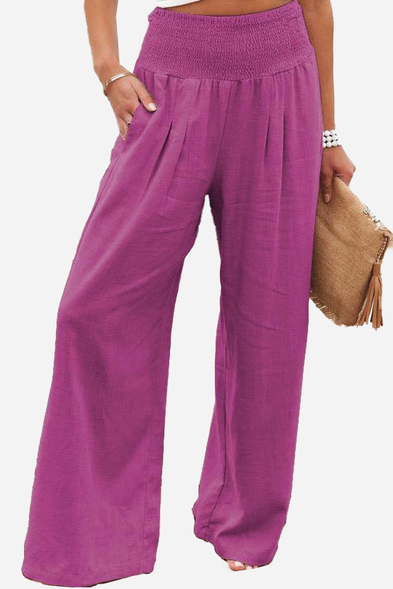 Palazzo dames broek met hoge taille - Jamilla