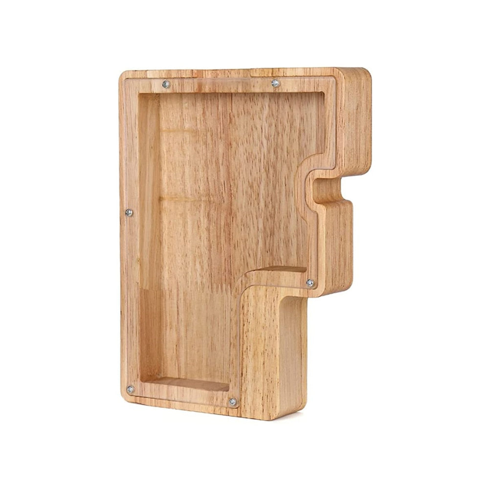 Houten letterspaarpot – LetterSaver