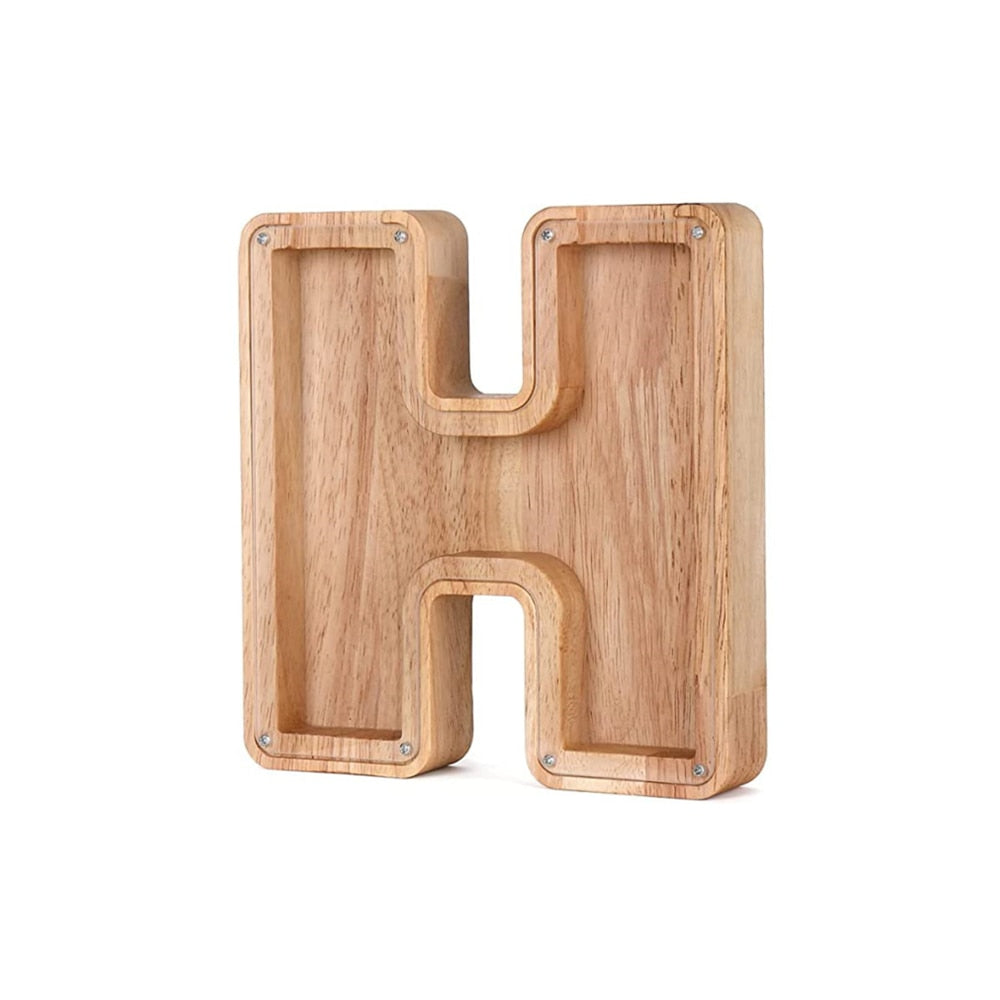 Houten letterspaarpot – LetterSaver