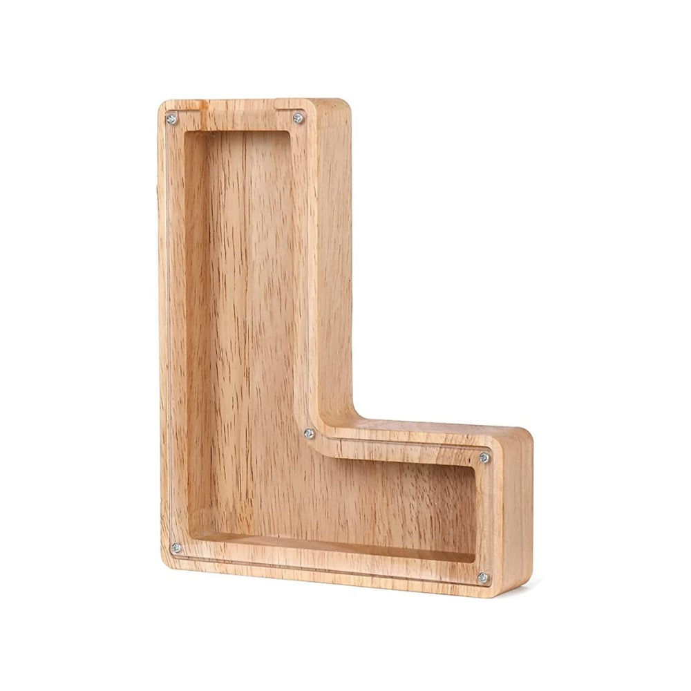 Houten letterspaarpot – LetterSaver