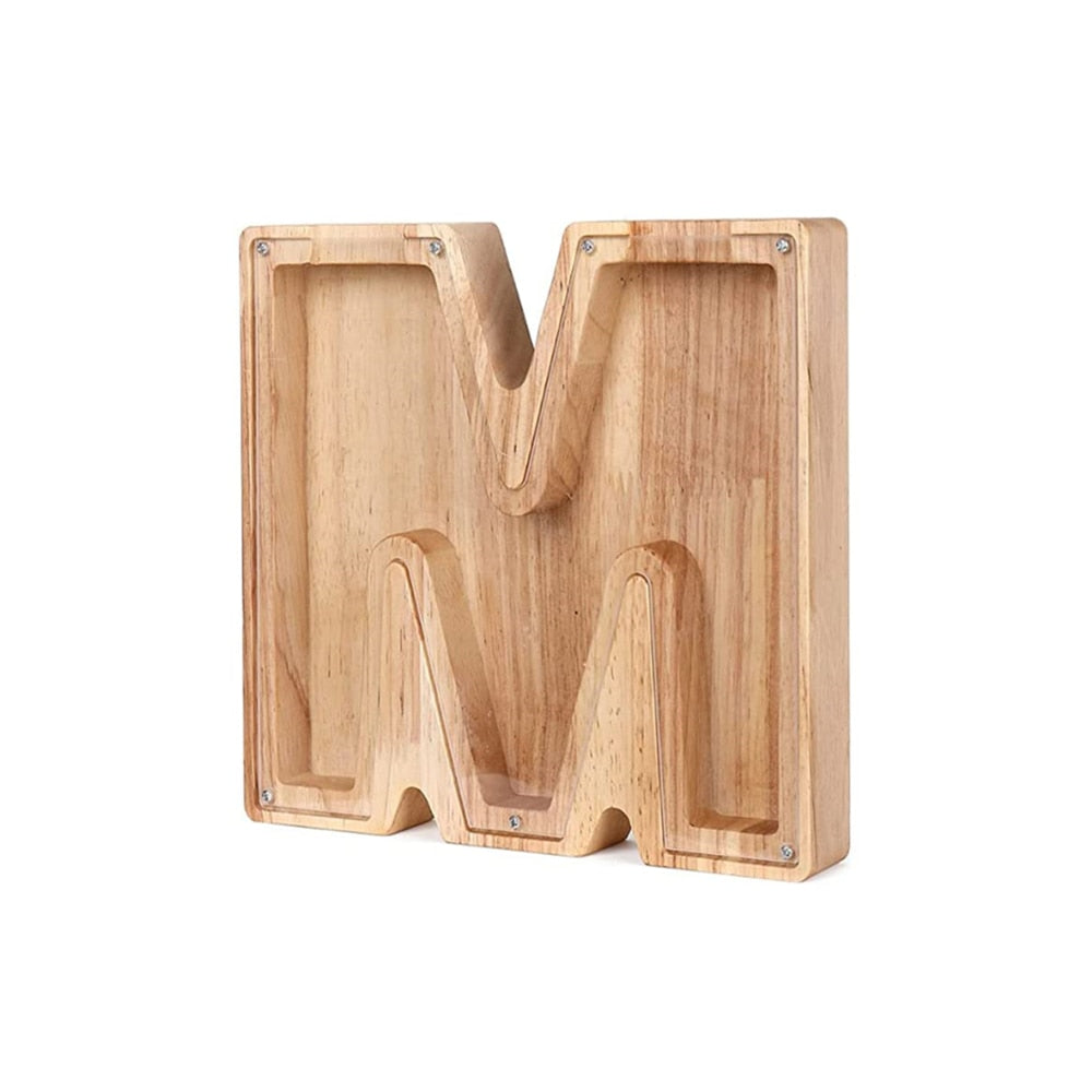 Houten letterspaarpot – LetterSaver