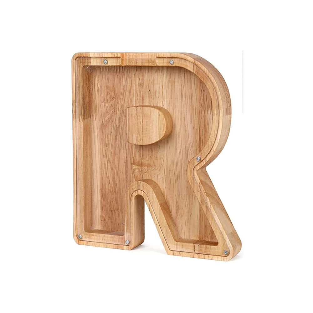 Houten letterspaarpot – LetterSaver
