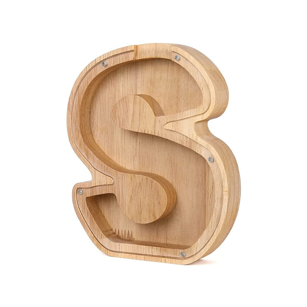 Houten letterspaarpot – LetterSaver