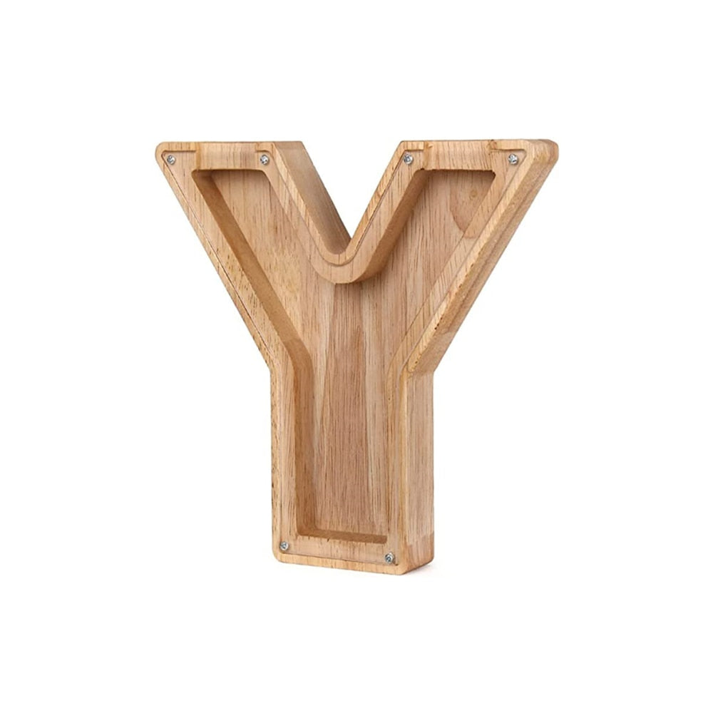 Houten letterspaarpot – LetterSaver