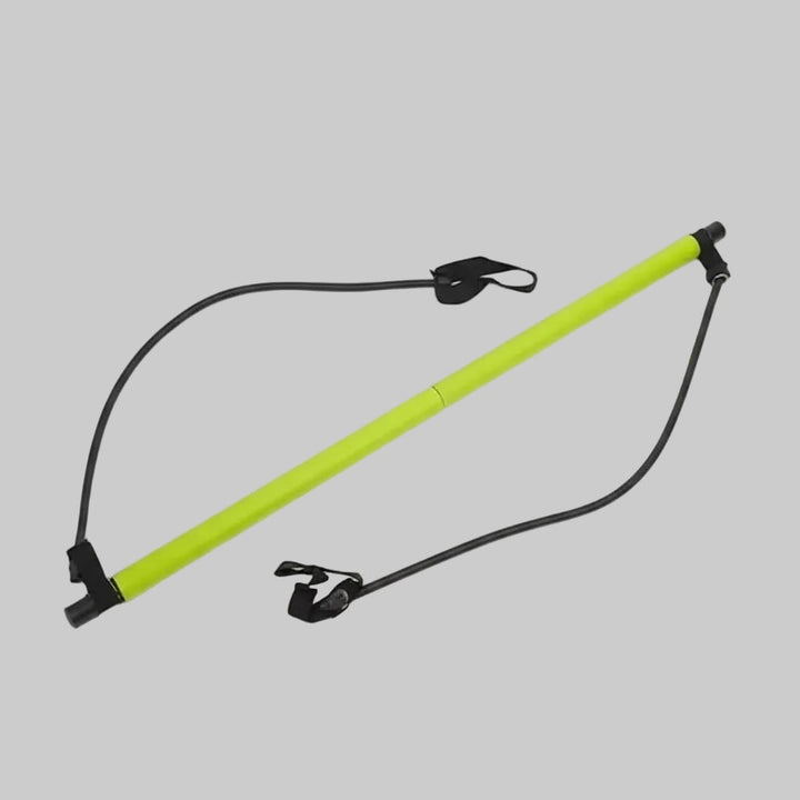 Pilatesbar-set voor thuis met weerstandsbanden en voetlussen, draagbaar full-body-workout