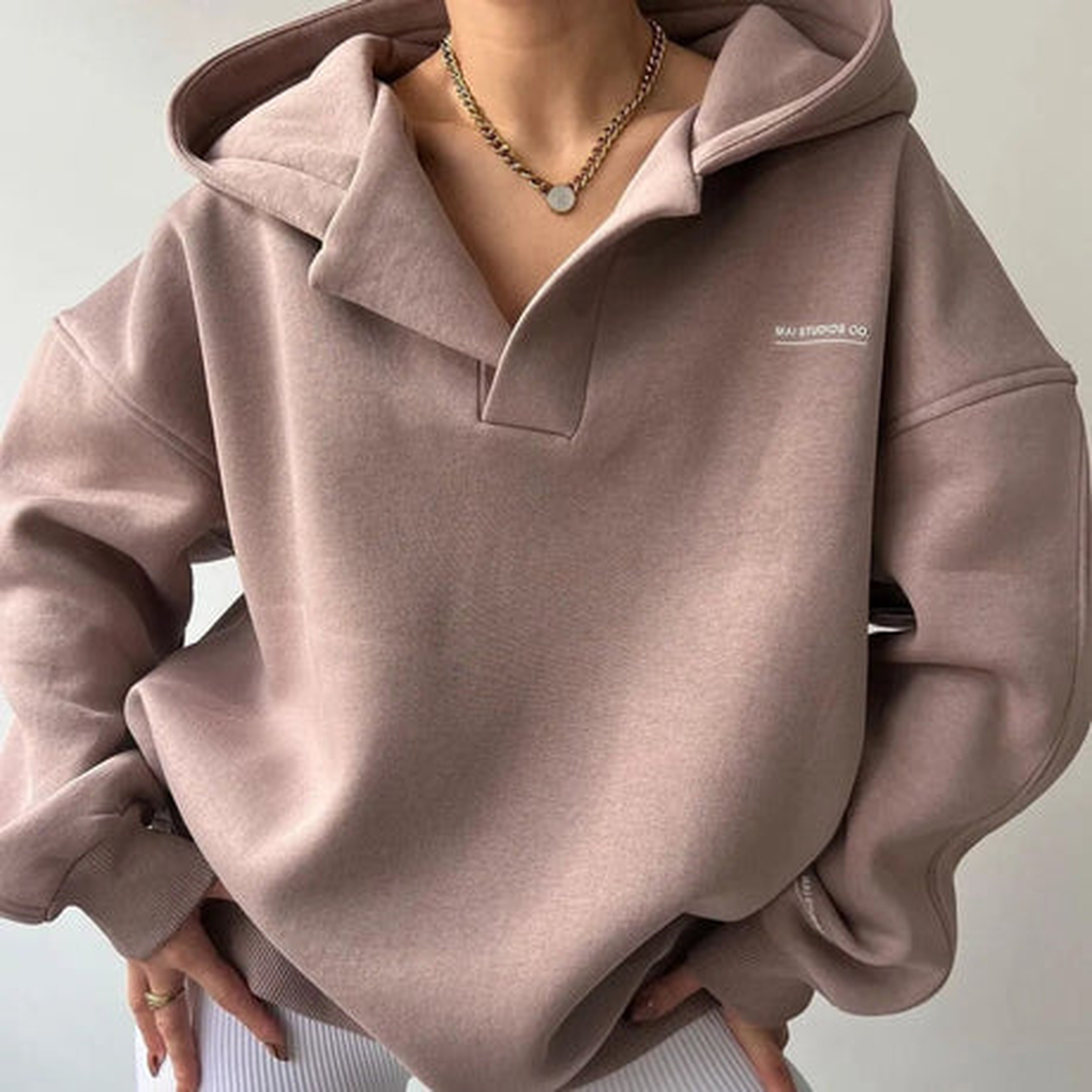 Dames Lazy-Hooded Pullover