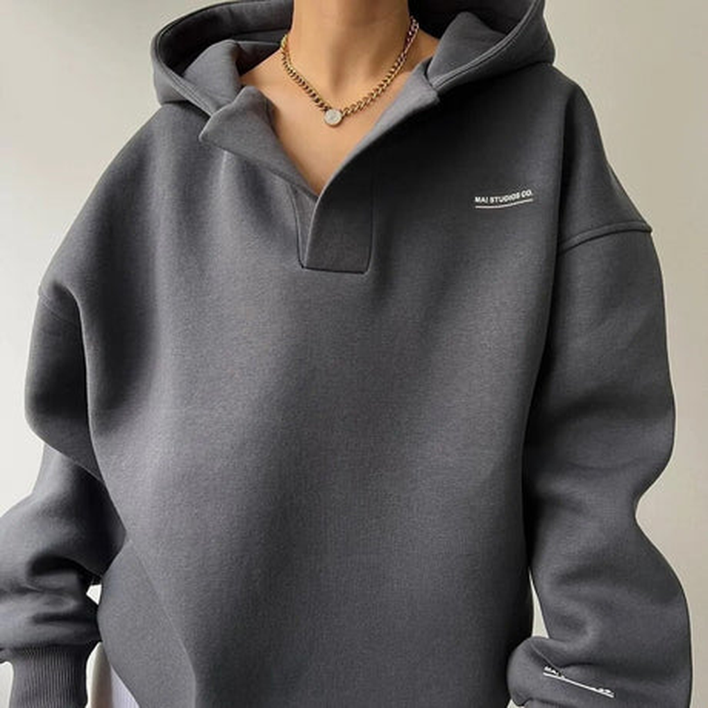 Dames Lazy-Hooded Pullover