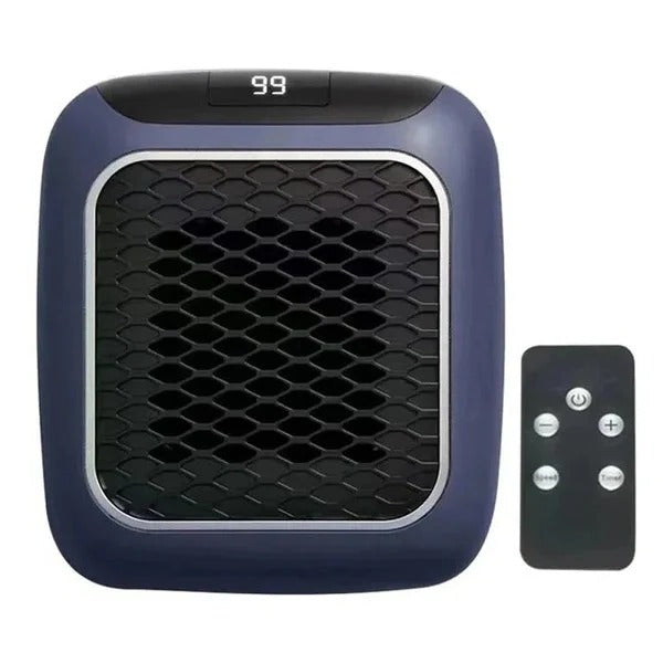 Mini wandkachel 800 W voor het stopcontact, stil en compact