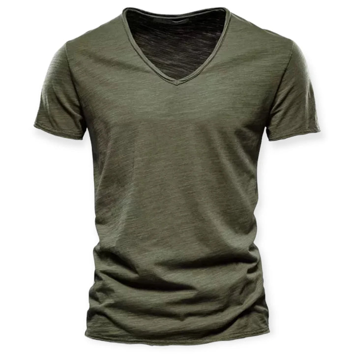 T-shirt voor heren met V-hals
