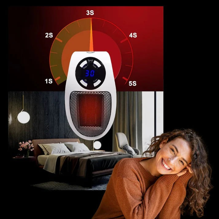 Mini stopcontactkachel met display, timer en draaistekker
