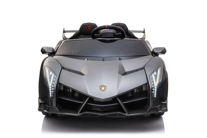 Veneno 12V 2 Persoons Elektrische Kinderauto Metallic Grijs