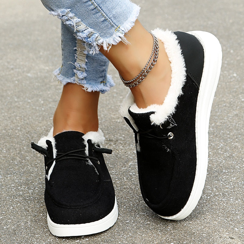 Dames instap winterschoenen met pluche voering – Maren