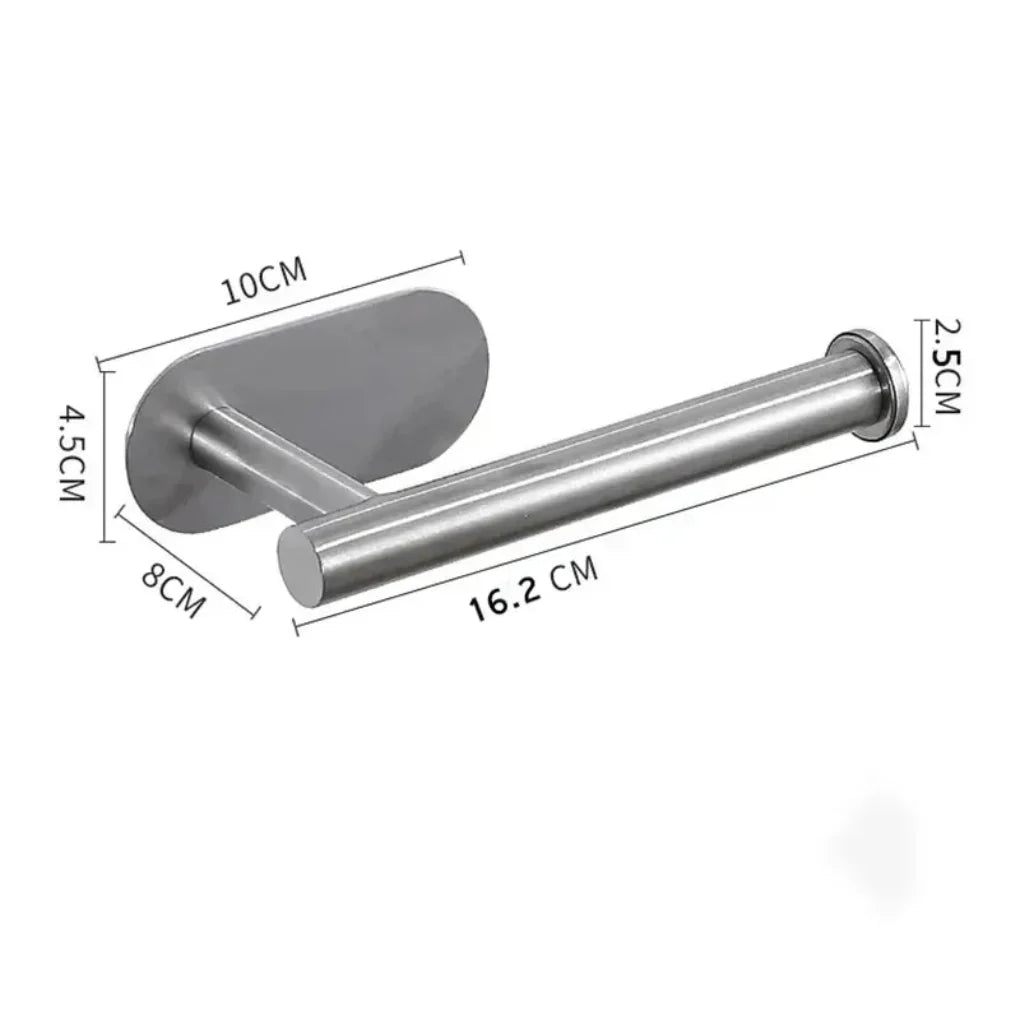 Moderne minimalistische toiletrolhouder van roestvrij staal