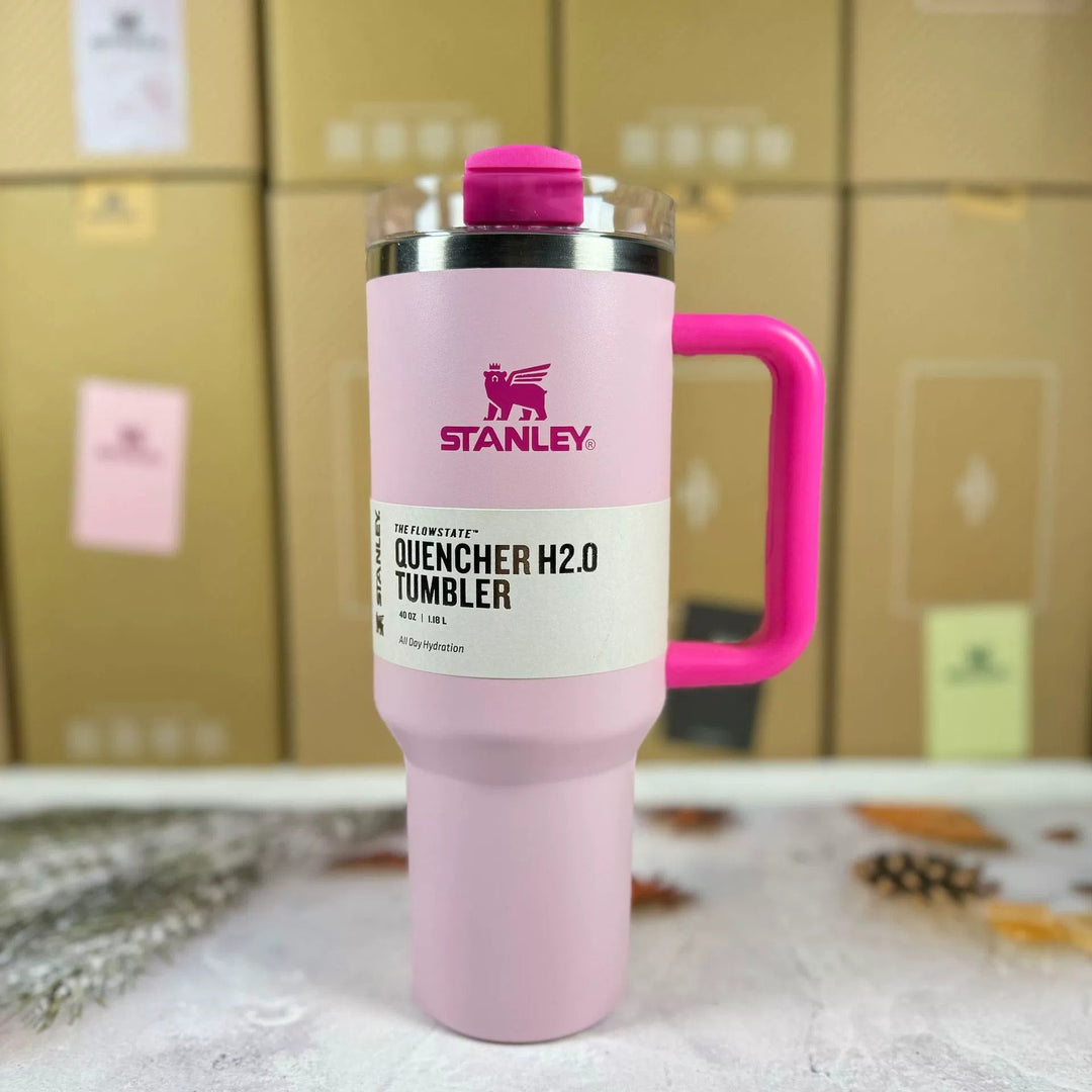 Geïsoleerde reismok 40oz – rvs met handvat en rietje – afbeelding 6