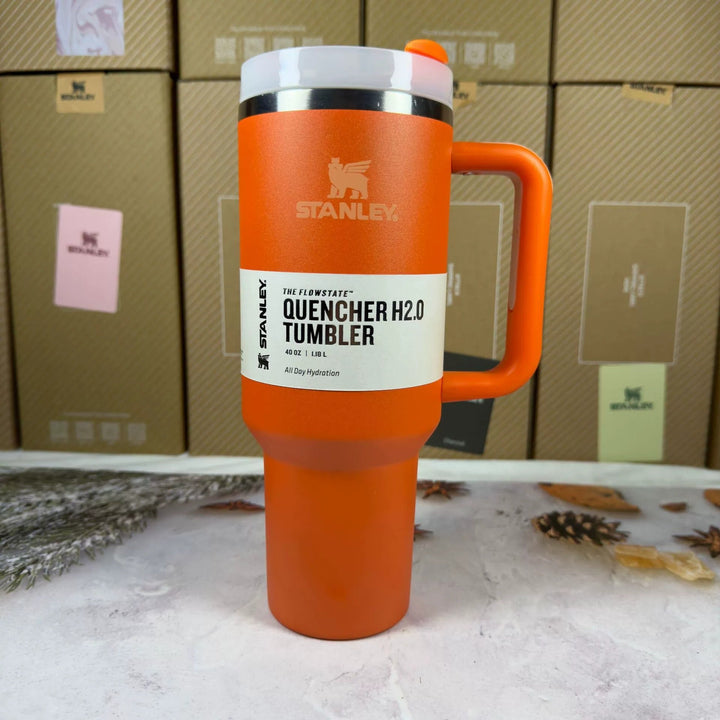 Geïsoleerde reismok 40oz – rvs met handvat en rietje – afbeelding 12
