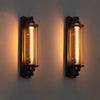 Industriële wandlamp met moderne ledverlichting en vintage metalen kooiontwerp, draadloos