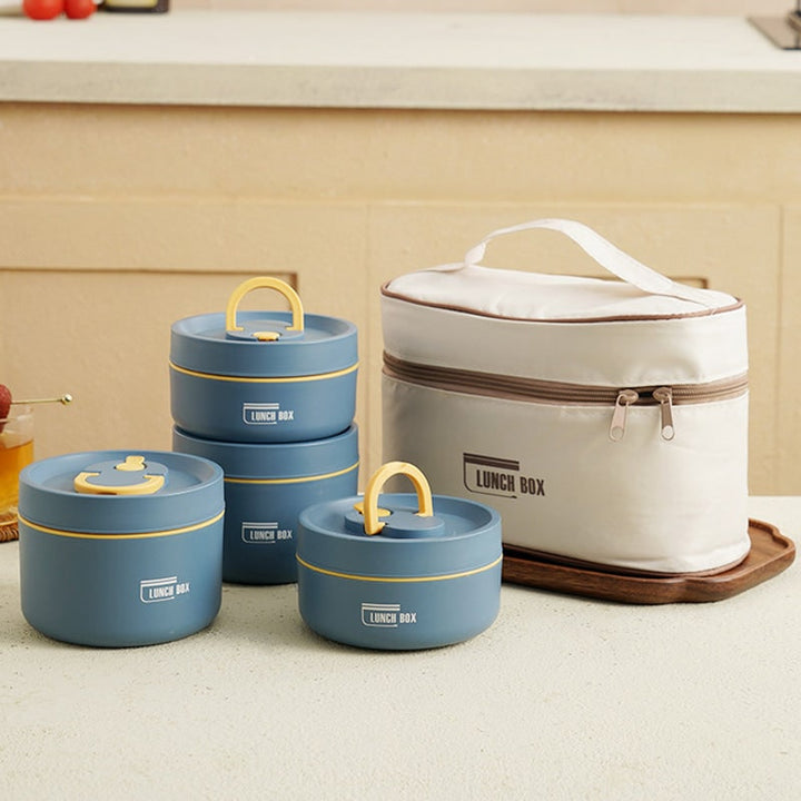 Geïsoleerde roestvrijstalen bentobox, stapelbare lunchbox met thermische opslag