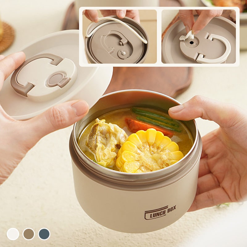 Geïsoleerde roestvrijstalen bentobox, stapelbare lunchbox met thermische opslag