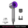 Ionische snelle haardroger met magnetische diffuser en wandhouder