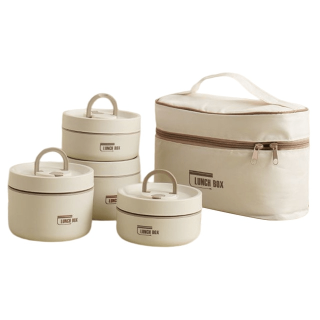 Geïsoleerde lunchbox voor warme maaltijden onderweg