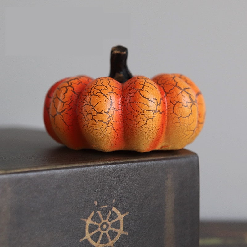 Jack-o'-lantern pompoen ledlichtjes op batterijen, mini Halloween-decoratie