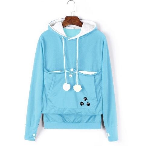 Comfortabele hoodie met kattenbuidel – CozyPurr