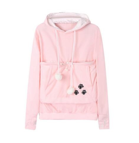 Comfortabele hoodie met kattenbuidel – CozyPurr